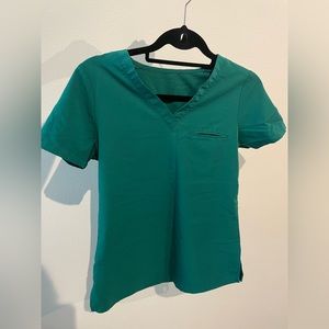 Mandala Scrubs Women’s One Pocket Top - Hunter Green - XS